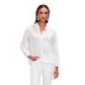 Vineyard Vines Women's Airy Stripe Ruffle Neck Popover Size M